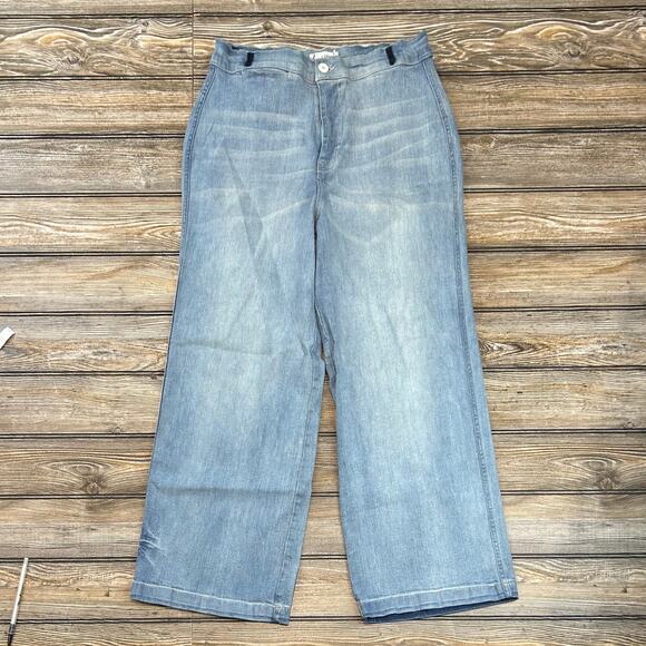 Carve Designs Wide Leg Jeans Size 8 - EUC - Picture 1 of 6